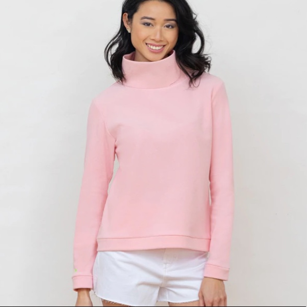 COPY - Dudley Stephens Signature Park Slope Turtleneck Pink